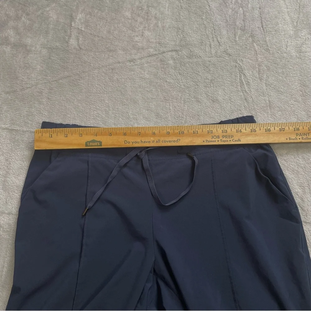 Athleta Pants 6 Crosstown Culotte Capri Stretch‎ Navy Blue Athleisure